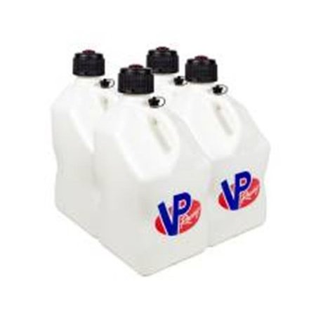 VP FUEL CONTAINERS VP Fuel Containers VPF3524 Square Fuels 5 gal Motorsports Utility Jug; White - Case of 4 VPF3524